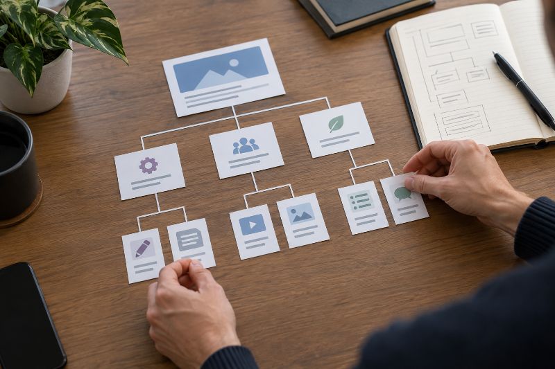 arquitetura de site planejada para SEO