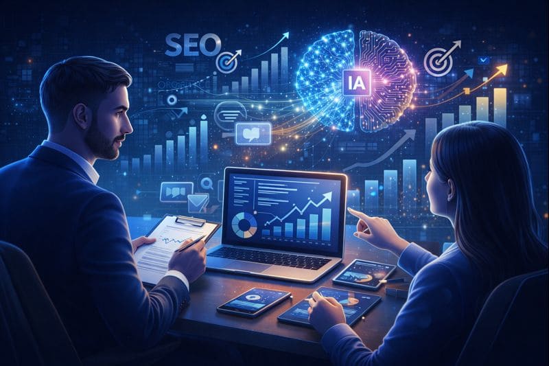 consultoria de SEO analisando resultados do site