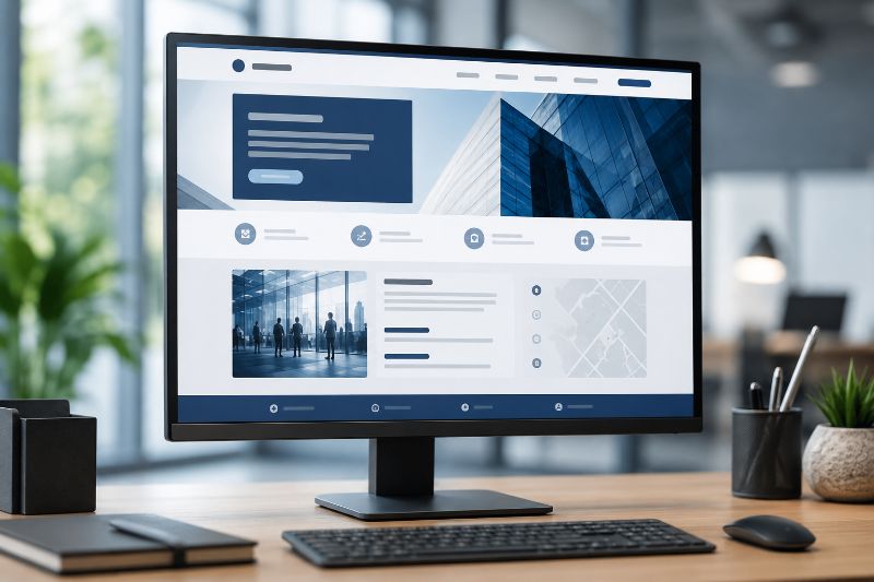 elementos de um site institucional para empresas