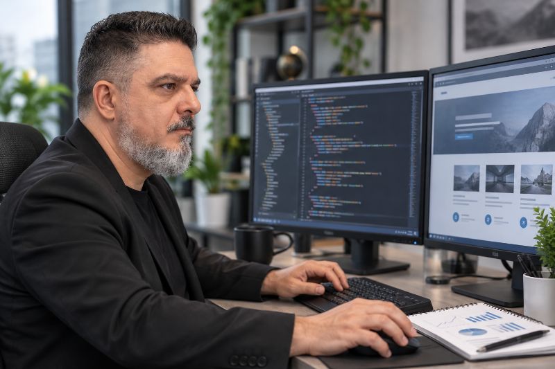 estrutura técnica de SEO durante desenvolvimento do site